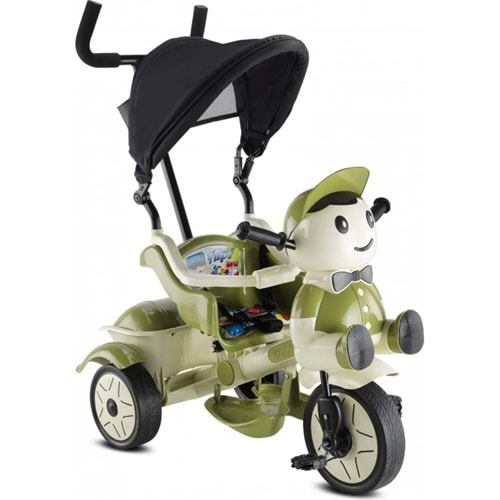BABYHOPE YUPİ İTMELİ BİSİKLET - YEŞİL BEJ