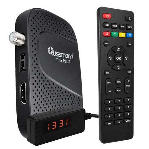 WISMANN W1000 TKGSLİ 8000 KANAL + USB DESTEKLİ FULL HD MİNİ UYDU ALICISI (TRT BANDROLLÜ) 39742
