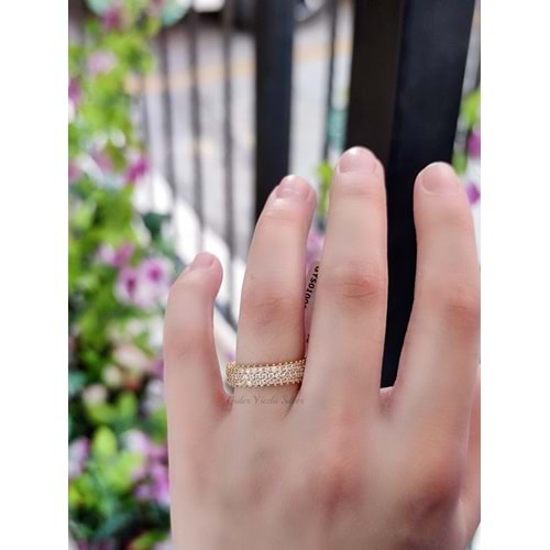 3 SIRA ZİRKON TAŞLI TAMTUR GÜMÜŞ YÜZÜK - 22