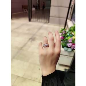 İTHAL ROSE FANTEZİ GÜMÜŞ YÜZÜK - 20 NUMARA