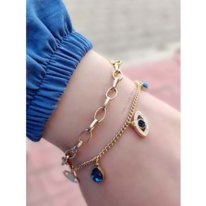 İKİLİ GÖZ ÇELİK BİLEKLİK