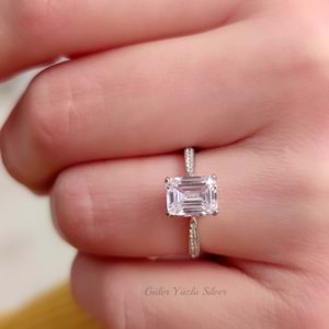 KALP DETAYLI ITHAL BAGET GÜMÜŞ YÜZÜK