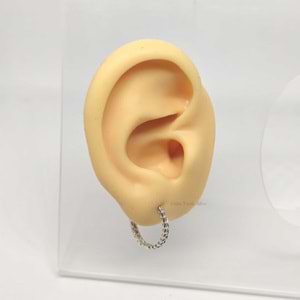 15 MM ZİNCİR DESEN HALKA GÜMÜŞ KÜPE