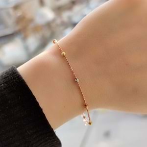 ZARİF DORİCA GÜMÜŞ BİLEKLİK - ROSE BAKIR