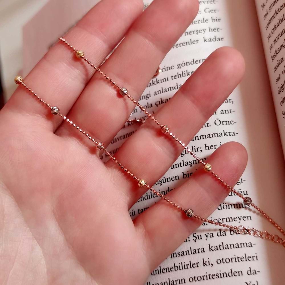 ZARİF DORİCA GÜMÜŞ BİLEKLİK - ROSE BAKIR