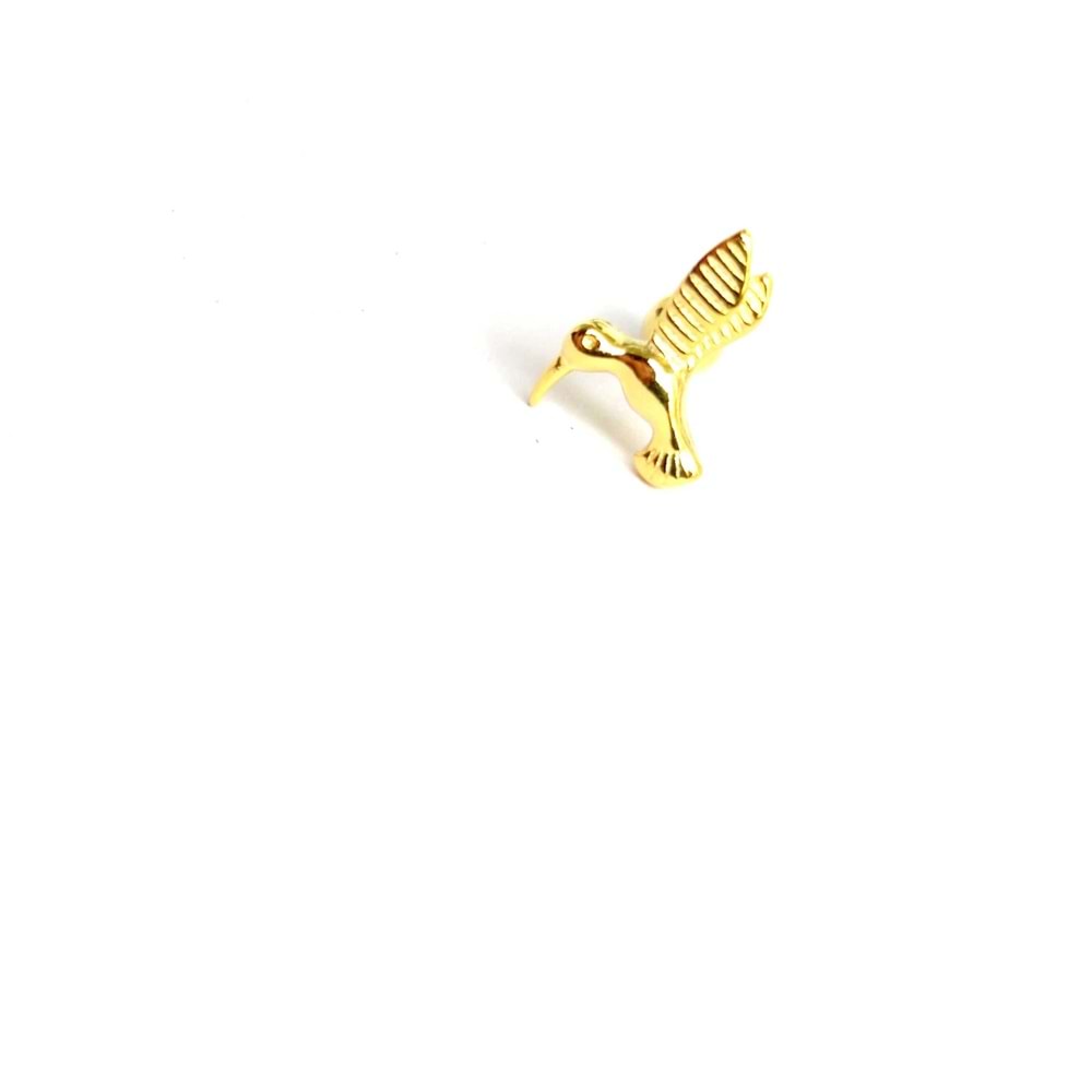KUŞ GÜMÜŞ TRAGUS PIERCING - ALTIN SARI