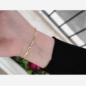 3 RENKLİ TAŞLI KELEBEK GÜMÜŞ BİLEKLİK - ALTIN SARI