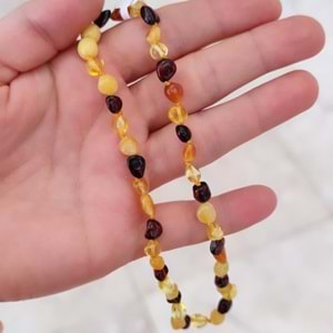 ORJİNAL KEHRİBAR BEBEK KOLYESİ