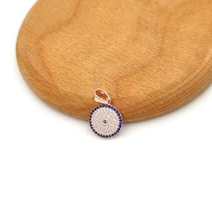 SOSYETE GÖZÜ GÜMÜŞ KOLYE UCU - ROSE BAKIR