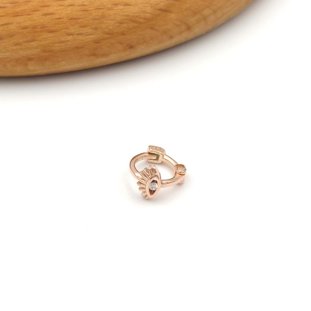 GÖZ HALKA GÜMÜŞ TRAGUS PIERCING - ROSE BAKIR