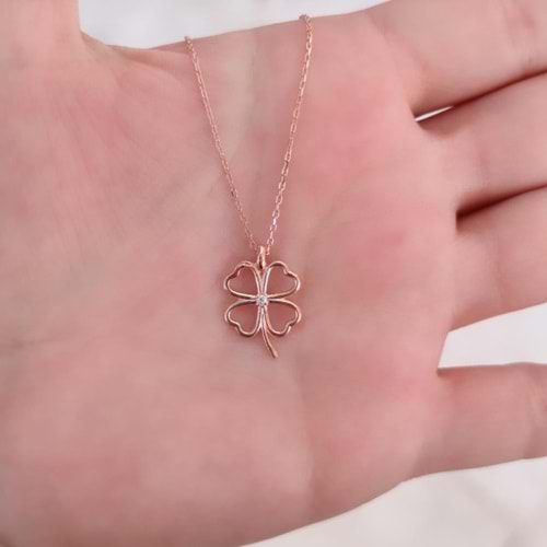 YONCA GÜMÜŞ KOLYE - ROSE BAKIR