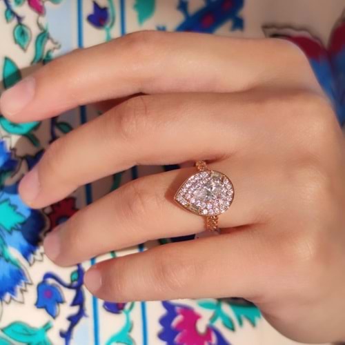 XUPING TAŞLI DAMLA YÜZÜK - 6