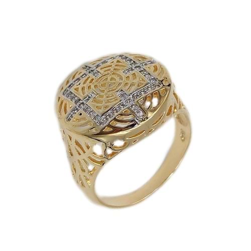 XUPING YUVARLAK MODEL BÜYÜK ROSE YÜZÜK - 9