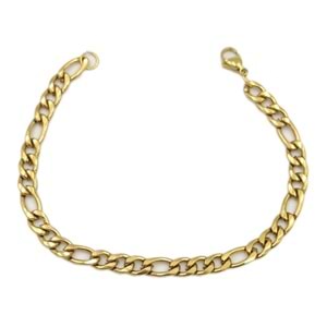 ÇELİK FIGARO MODEL ZİNCİR BİLEKLİK