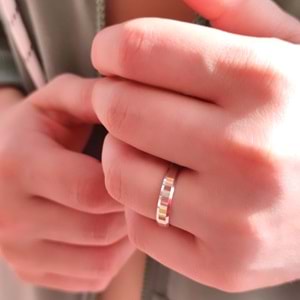 3 MM KLASİK KESİKLİ DÜZ GÜMÜŞ ALYANS - 26