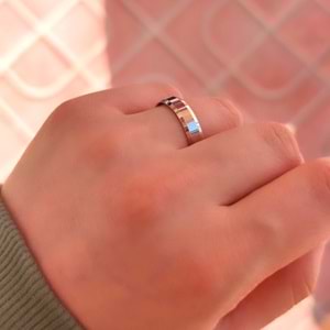 4 MM KLASİK KESİKLİ DÜZ GÜMÜŞ ALYANS - 22