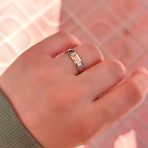 4 MM KLASİK KESİKLİ DÜZ GÜMÜŞ ALYANS - 26