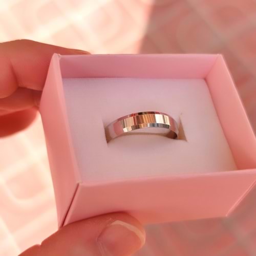 4 MM KLASİK KESİKLİ DÜZ GÜMÜŞ ALYANS - 27