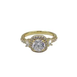 XUPING KARE TAŞLI YÜZÜK GOLD - 12