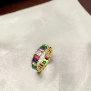 ÇELİK RENKLİ BAGET ALYANS YÜZÜK - 7