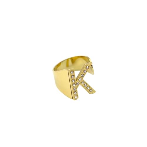 ÇELİK HARF YÜZÜK - K HARFİ