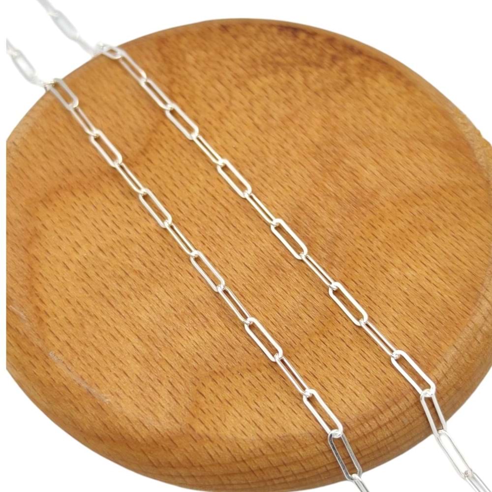 ATAÇ GÜMÜŞ ZİNCİR 50 CM - BEYAZ