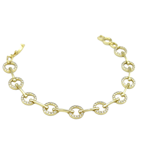 XUPING TAŞLI ÇEMBER BİLEKLİK GOLD