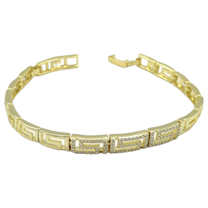 XUPING DESENLİ TAŞ DETAYLI BİLEKLİK GOLD