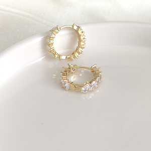 XUPING 1,5 CM DAMLA TAMTUR HALKA KÜPE GOLD