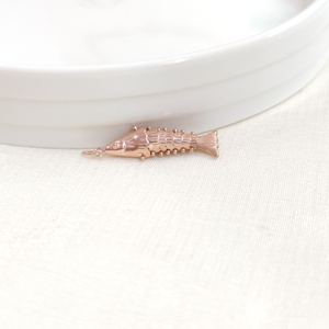 HAREKETLİ SALLANAN BALIK KOLYE UCU 3 CM - ROSE BAKIR