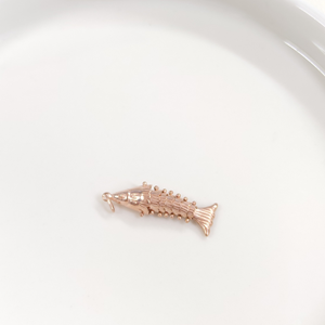 HAREKETLİ SALLANAN BALIK KOLYE UCU 3 CM - ROSE BAKIR