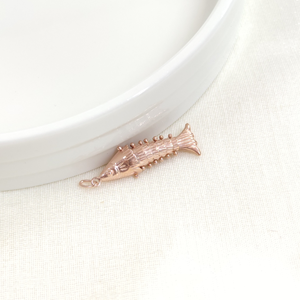 HAREKETLİ SALLANAN BALIK KOLYE UCU 3 CM - ROSE BAKIR