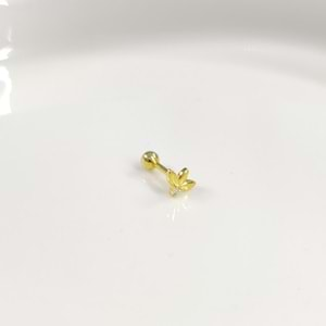 TAŞSIZ LOTUS GÜMÜŞ TRAGUS PIERCING