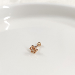 PAPATYA GÜMÜŞ TRAGUS PIERCING - ROSE BAKIR