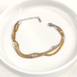 ÜÇLÜ YASSI MEKİK TOP ÇELİK BİLEKLİK 18 CM + 3 CM - KARIŞIK