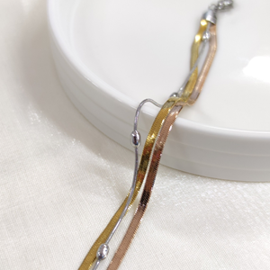 ÜÇLÜ YASSI MEKİK TOP ÇELİK BİLEKLİK 18 CM + 3 CM - KARIŞIK