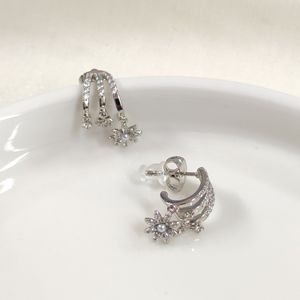 XUPING SALLANTILI ÜÇ KÜPE GÖRÜNÜMLÜ ÇİVİ KÜPE