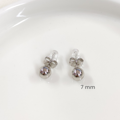 XUPING 7 MM ÇİVİ TOP KÜPE - BEYAZ