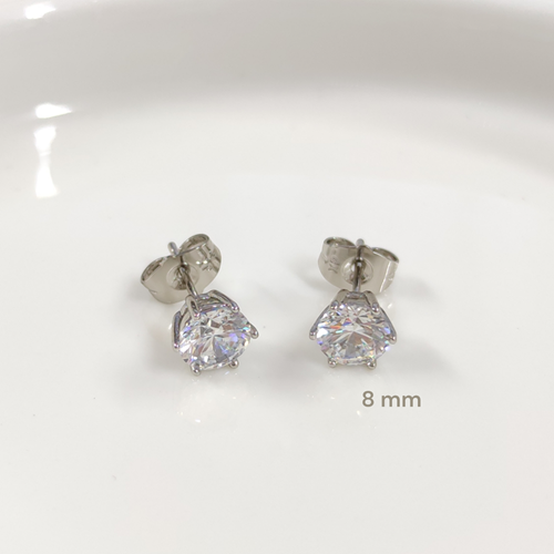 XUPING TIRNAKLI 8 MM TEK TAŞ KÜPE