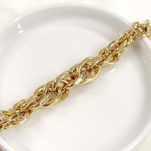 FULLYX 18 MM KALIN ZİNCİR BİLEKLİK 20+4 CM GOLD