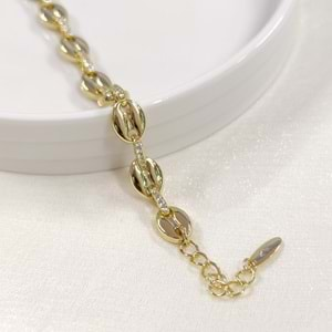 XUPING TAŞLI GEMİCİ BİLEKLİK 18+3 CM GOLD