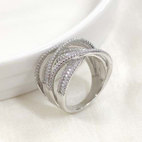 İTHAL İNCE KALIN SARMAL GÜMÜŞ YÜZÜK - 20