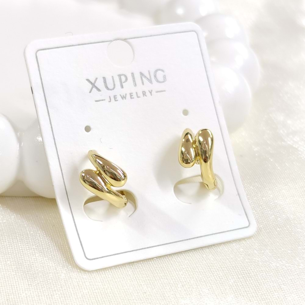 XUPING 10 MM MİNİ ÇAPRAZ HALKA KÜPE GOLD