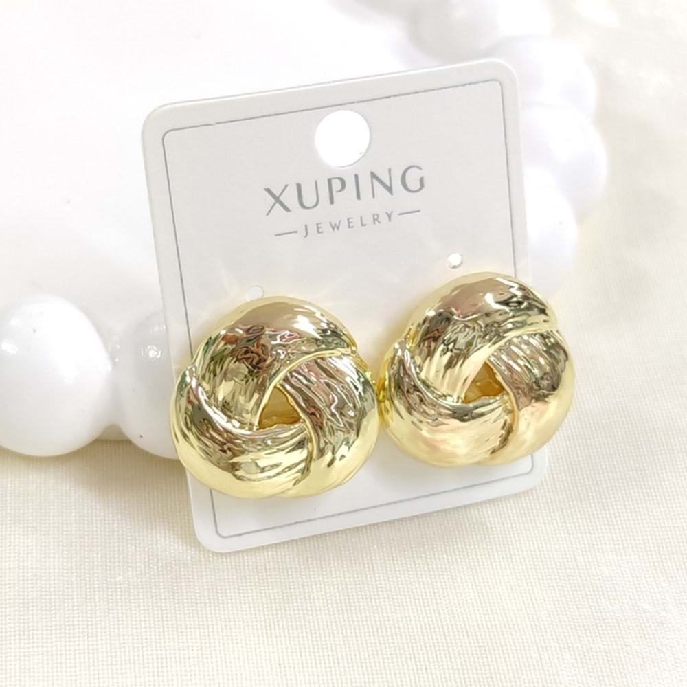 XUPING 2,2 CM BURGU ÇİVİ KÜPE GOLD