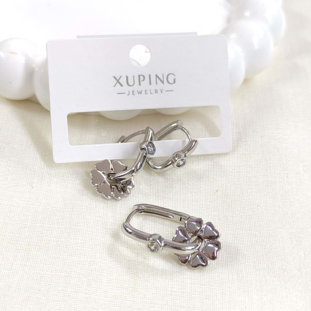 XUPING 3 LÜ KOMBİN GÖÇMEN HALKA KÜPE - BEYAZ