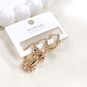 XUPING 3 LÜ KOMBİN GÖÇMEN HALKA KÜPE