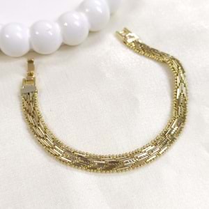 XUPING 9 MM İŞÇİLİKLİ BİLEKLİK GOLD 19 CM
