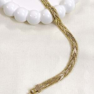 XUPING 9 MM İŞÇİLİKLİ BİLEKLİK GOLD 19 CM