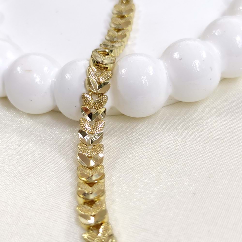 XUPING YAPRAK MODEL BİLEKLİK GOLD 17+2 CM
