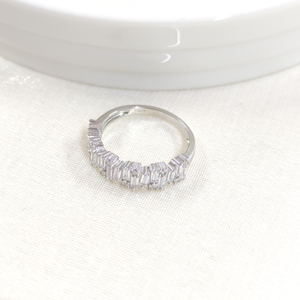 İTHAL YARIM TUR BAGET GÜMÜŞ YÜZÜK - 14